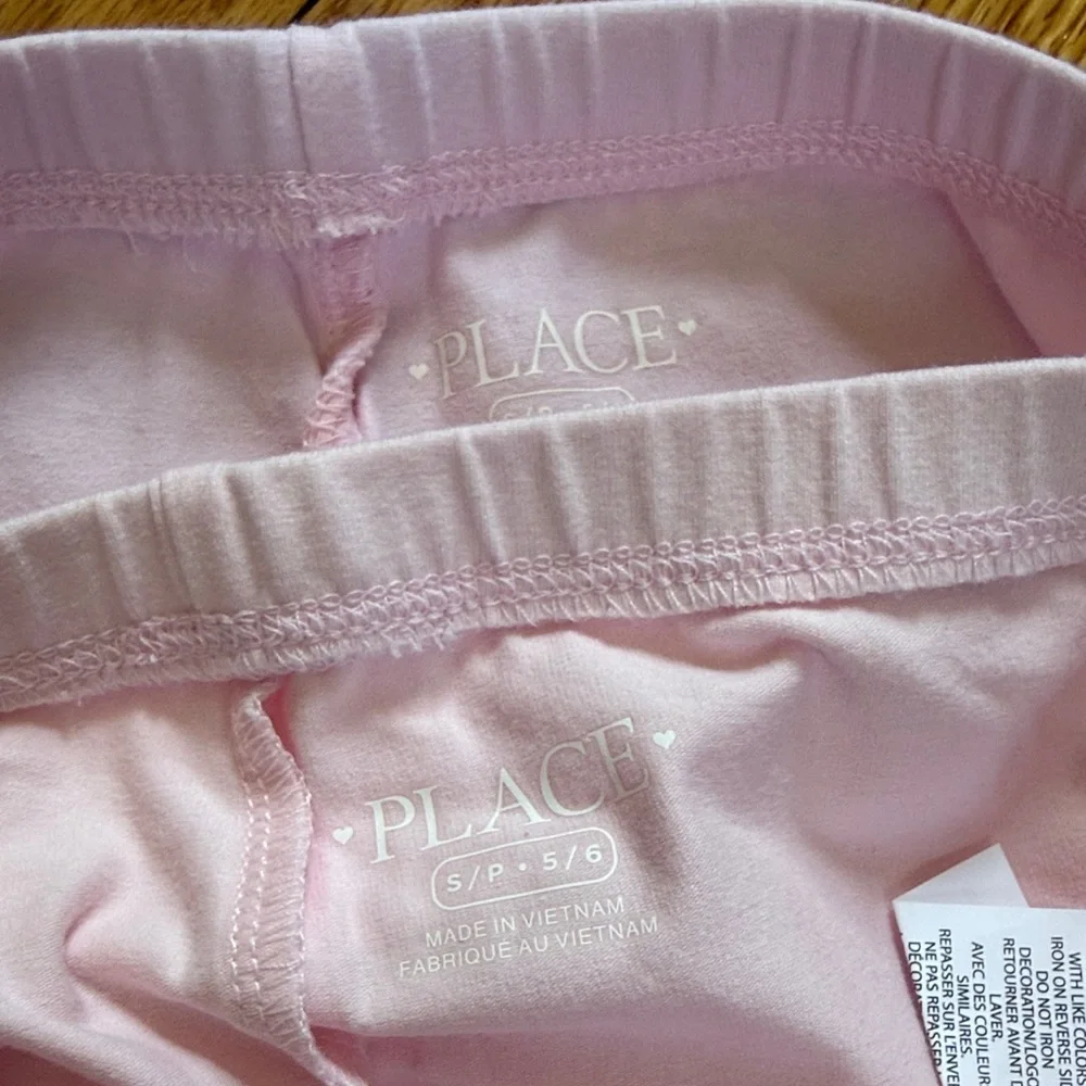 The Children's Place Light Pink Tank Top & Shorts Set with Cream Camisole